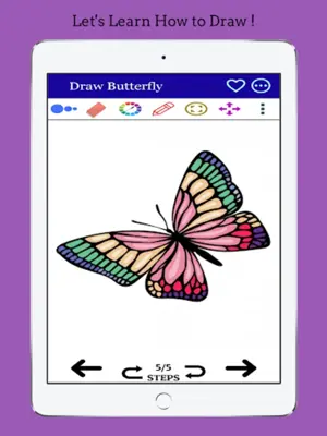 How to Draw an Easy Butterfly android App screenshot 0