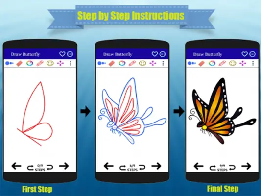 How to Draw an Easy Butterfly android App screenshot 9