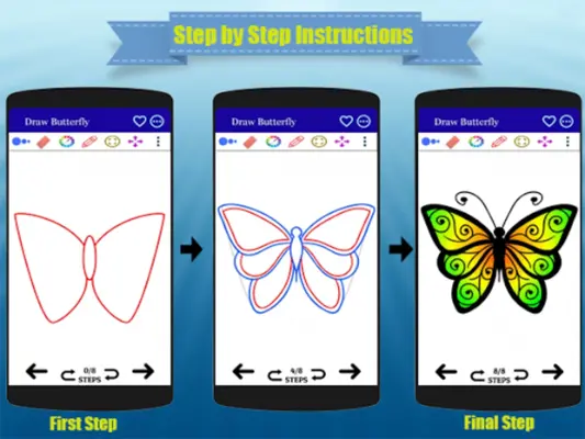 How to Draw an Easy Butterfly android App screenshot 11