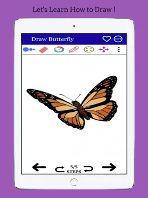 How to Draw an Easy Butterfly android App screenshot 1