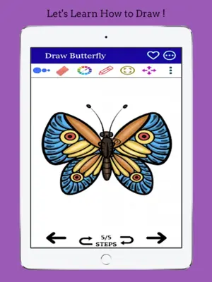 How to Draw an Easy Butterfly android App screenshot 2