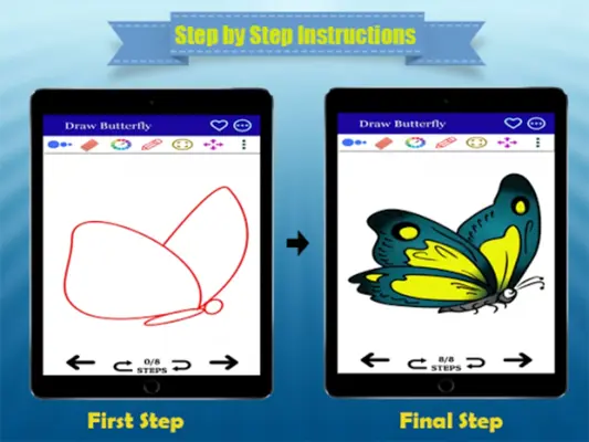 How to Draw an Easy Butterfly android App screenshot 3