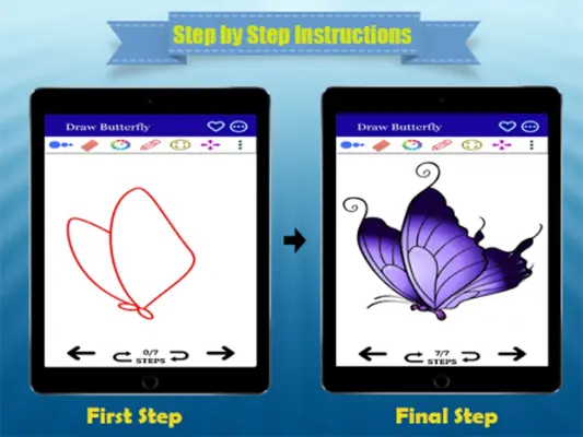 How to Draw an Easy Butterfly android App screenshot 4