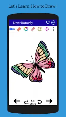 How to Draw an Easy Butterfly android App screenshot 5