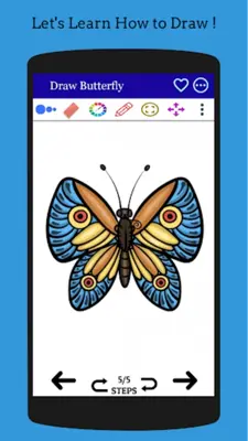 How to Draw an Easy Butterfly android App screenshot 7